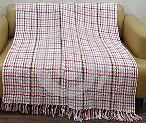 Jacquard and woven Throw blanket with high resolution