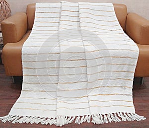 Jacquard and woven Throw blanket with high resolution