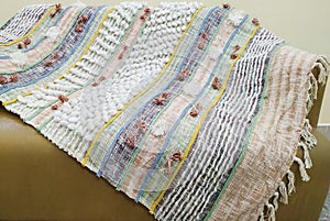 Jacquard and woven Throw blanket with high resolution