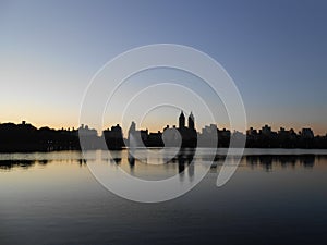 Jacqueline Kennedy Onassis Reservoir in Central Park, New York.