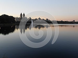 Jacqueline Kennedy Onassis Reservoir in Central Park, New York.