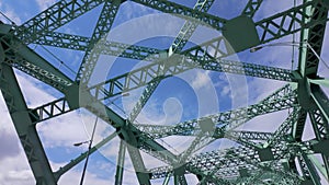 Jacques Cartier Bridge in the city of Montreal Canada