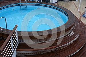 Jacuzzi or hot tub on a ship's deck