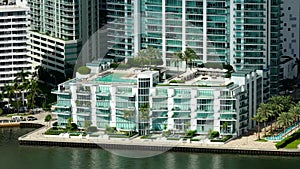 The Jade at Brickell a luxury waterfront condominium swimming pool deck east side