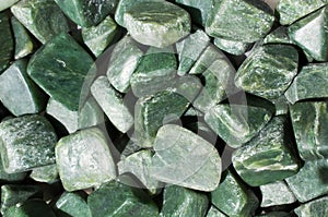 jade gem stone as natural mineral rock