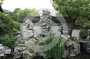 The Jade Rock at the Yu Gardens in Shanghai