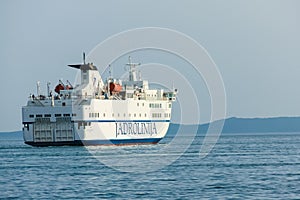 Jadrolinija ferry boat. Croatia