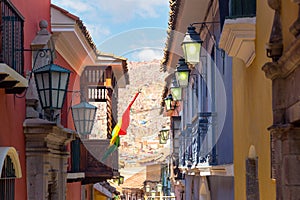 Jaen Street in La Paz, Bolivia photo