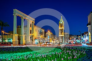 Jaffa Clock Tower at Yefet street near Tel Aviv