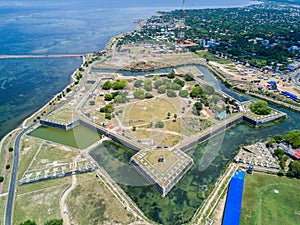 Jaffna Fort, built by the Portuguese near Karaiyur, Jaffna, Sri Lanka. Fortress of Our Lady of Miracles of Jafanapatao.