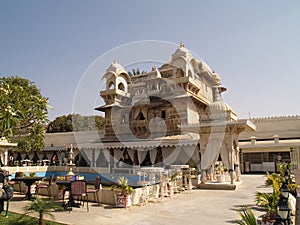 Jag Mandir palace in lake Pichola, Udaipur photo