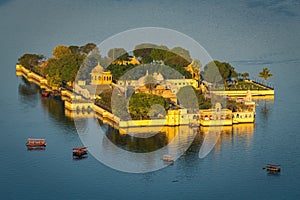 Jag Mandir Palace, Lake Pichola, Udaipur, Rajasthan, India. photo