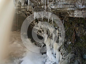 Jagala Falls in winter