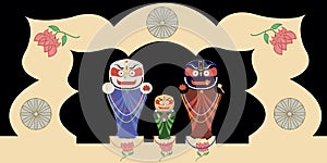 Jagannath, Baladev and Subhadra