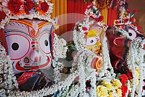 Jagannath, Balaram and Suvadra - Hindu Gods, India