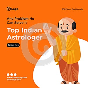 Banner design of top Indian astrologer photo