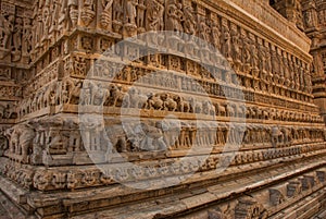 Jagdish Mandir Temple. Udaipur, India. Fragments of walls.