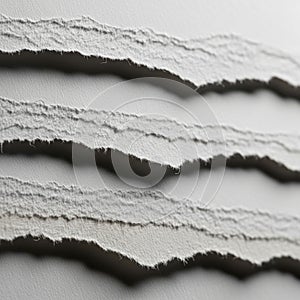 The jagged edges create texture, adding depth and contrast to the