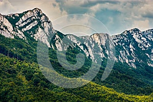 Jagged peaks of Veliki Krs mountain in eastern Serbia near Bor