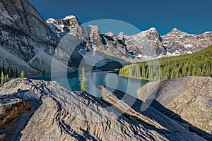 Jagged Rocks Above Moraine Lake