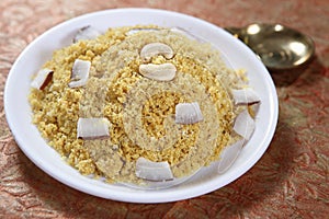 Jaggery, par boiled rice sweet, Vellap Puttu