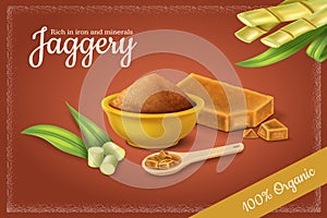 Jaggery Realistic Background