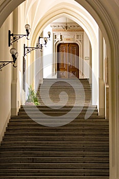 Jagiellonian University interior-Collegium Novum- Cracow,Poland photo