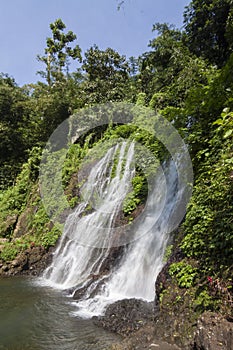 Jagir waterfall, located in Kampung Anyar village.