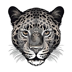 Jaguar Face Sticker On Isolated Tansparent Background, Png, Logo. Generative AI