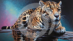 jaguar illustration highquality image and a ai generated