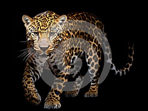 Jaguar panthera onca isolated