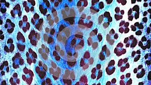 Jaguar skin pattern background. Pantera fur big cat surface in blue tone