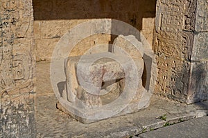 Jaguars temple in Chichen Itza Mexico photo