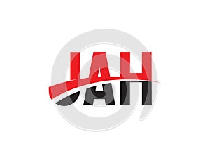 JAH Letter Initial Logo Design Vector Illustration