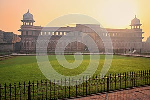 Jahangiri Mahal in Agra Fort at sunrise, Uttar Pradesh, India