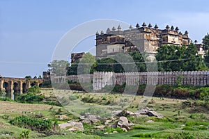 The Jahangiri Mahal Rajput Palace - Orchha - India photo