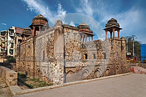 Jahaz Mahal, a Mughal era monument in Mehrauli, Delhi