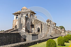 Jahaz Mahal , Ship Palace in sunrise. Mandu, Madhya Pradesh. India