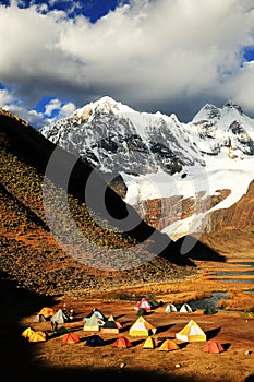 Jahuacocha Lake Cordiliera Huayhuash