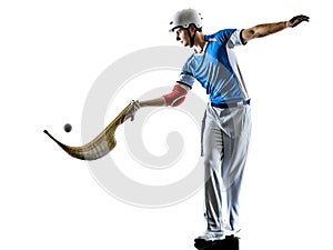 Jai alai Basque pelota ..Cesta Punta player man isolated silhouet photo