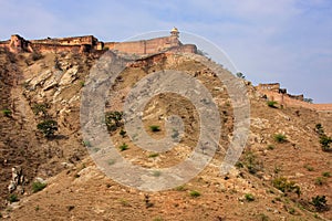 Jaigarh Fort on the top of Hill of Eagles near Jaipur, Rajasthan, India