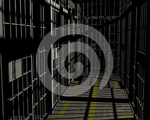 Jail Cell Prison Room Illustration