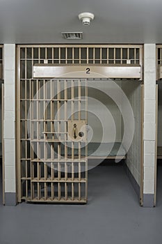 Jail cell in a small town photo