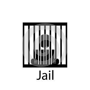 jail, human icon. Element of Peace and humanrights icon. Premium quality graphic design icon. Signs and symbols collection icon