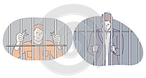 Jail, prison, cell, captivity, arrest, punishment, cage concept