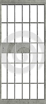 Jail Prison Cell Door Isolated