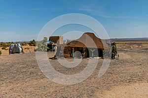 Haimas nomads in the desert of Morocco
