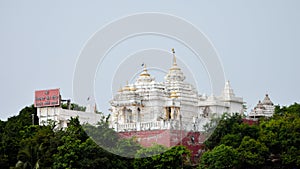 Puri, Odisha India - June 19 2022:  Capturing Khandagiri Jain Temple, located at the top of a Khandagiri hill near Bhubaneswar in photo