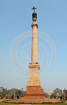 Jaipur Column There were also statues of elephants and fountain sculptures of cobras photo