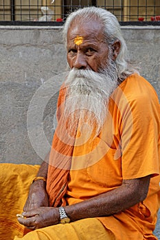 Sadhus in an Ashram of Jaipur